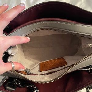 Coach rogue 25 with gunmetal hardware and oxblood interior
